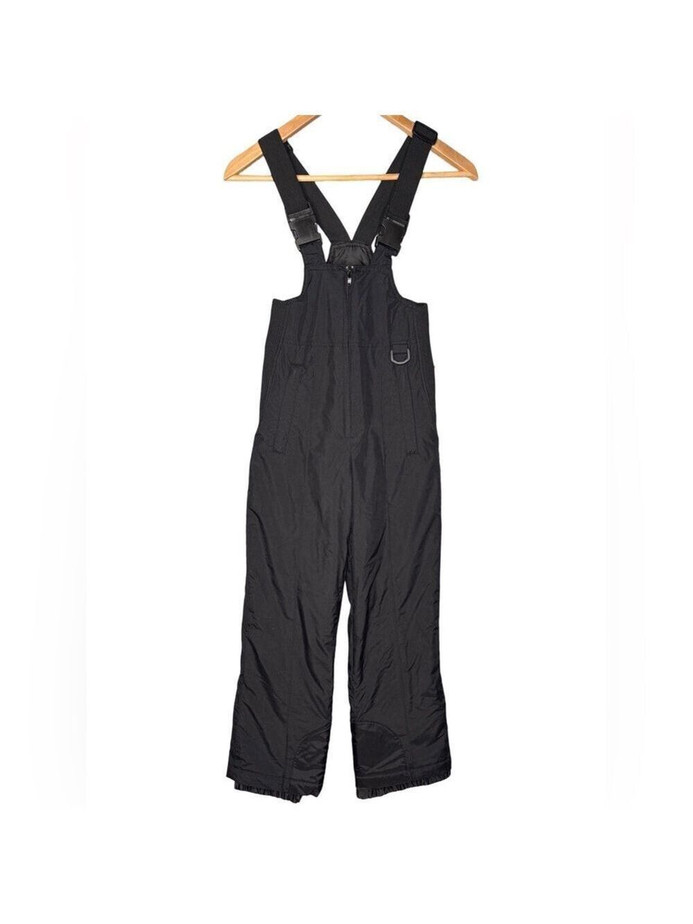 Sport Essentials kids Black Insulated Snow Bibs Size 10